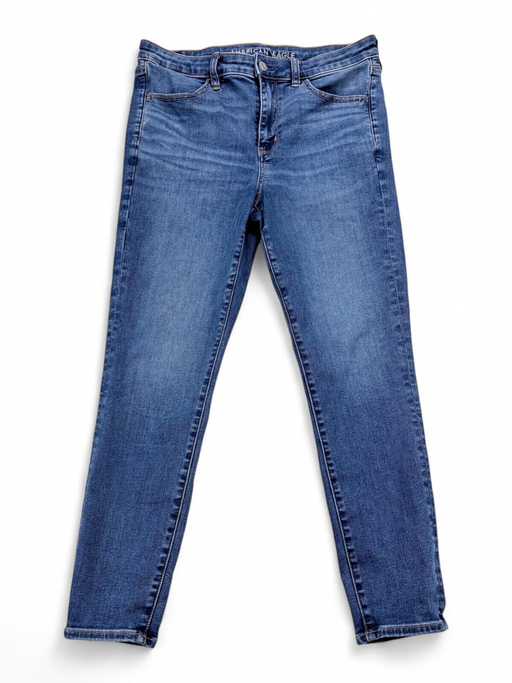 American Eagle Women's Straight Leg Jeans Size 12 Medium Wash